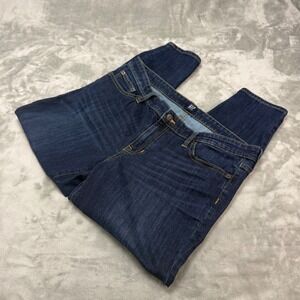 Gap Denim Leggings Size 32 Regular Dark Wash Indigo Skinny Jeans (36x26)